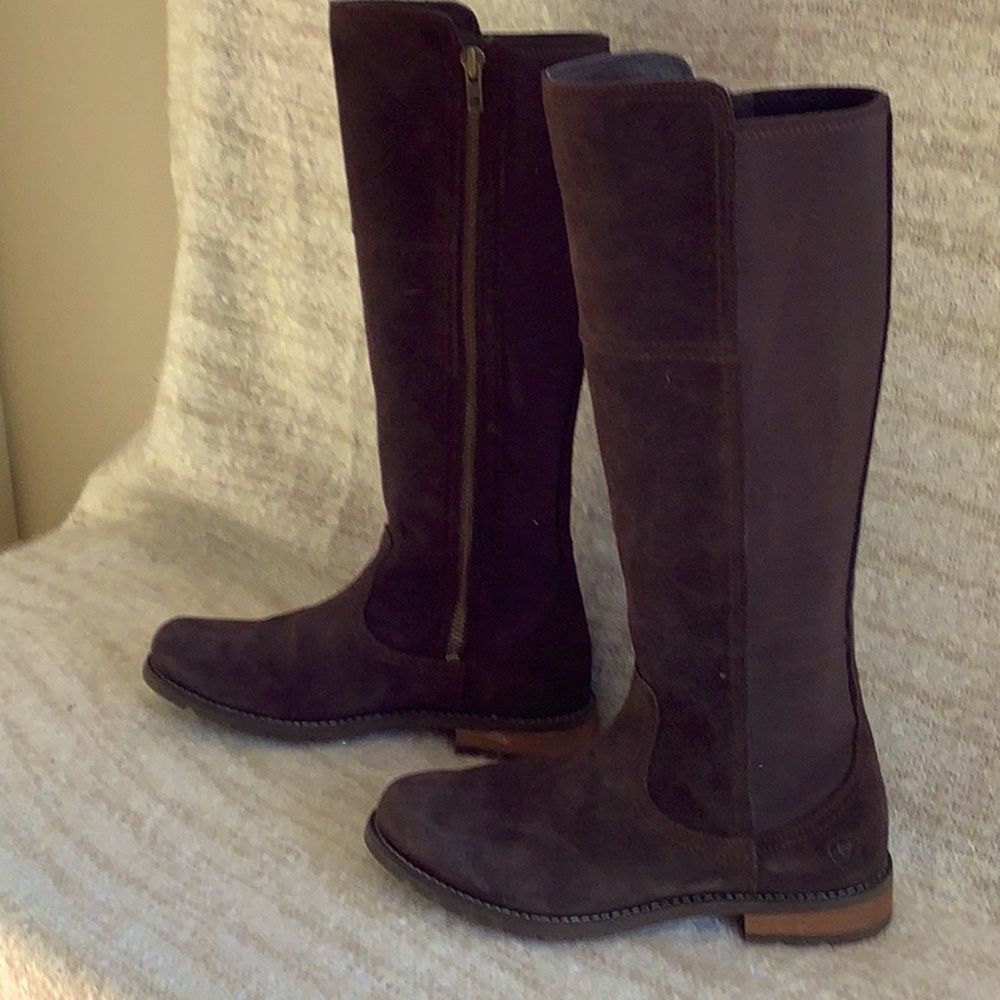 Ariat Weatherproof Brown Riding Boot 7.5 I bought these but fit isn’t wide calf